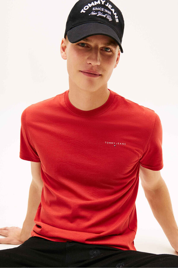 Tommy Jeans Slim short-sleeve T-shirt red
