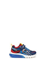 Geox Leather‑effect trainers blue