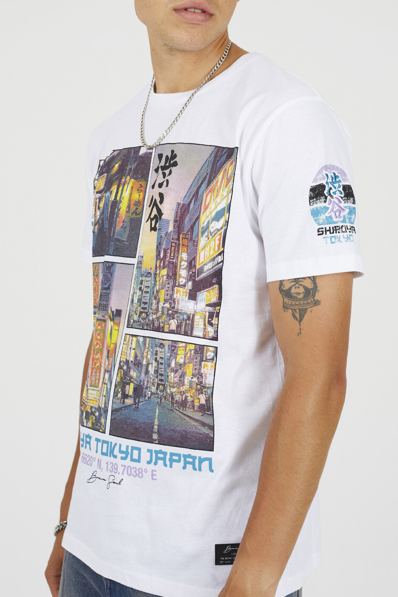 Brave Soul Camiseta manga corta estampada