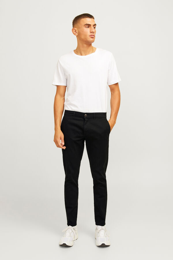 JJ REBEL Slim fit chinos black