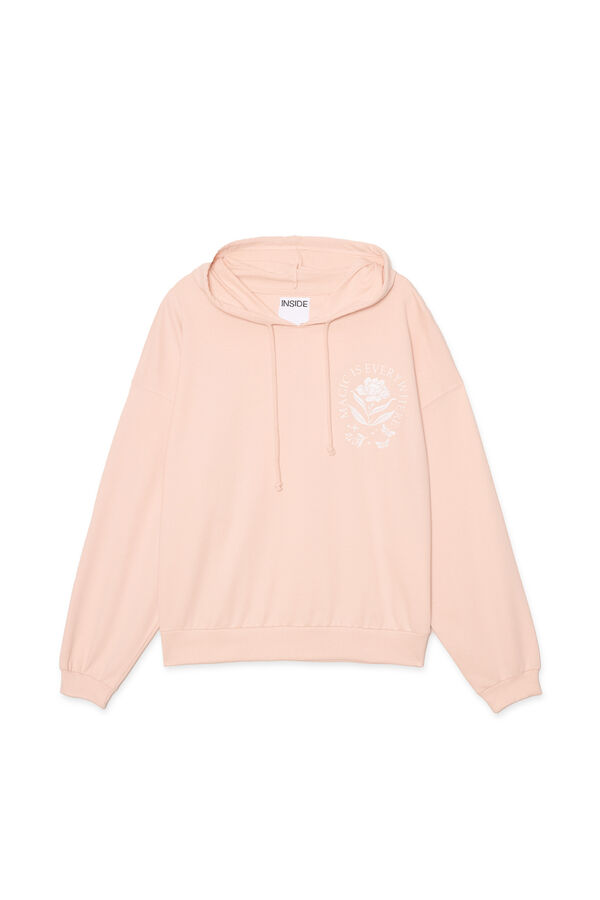 Inside Sudadera Con Capucha rosa