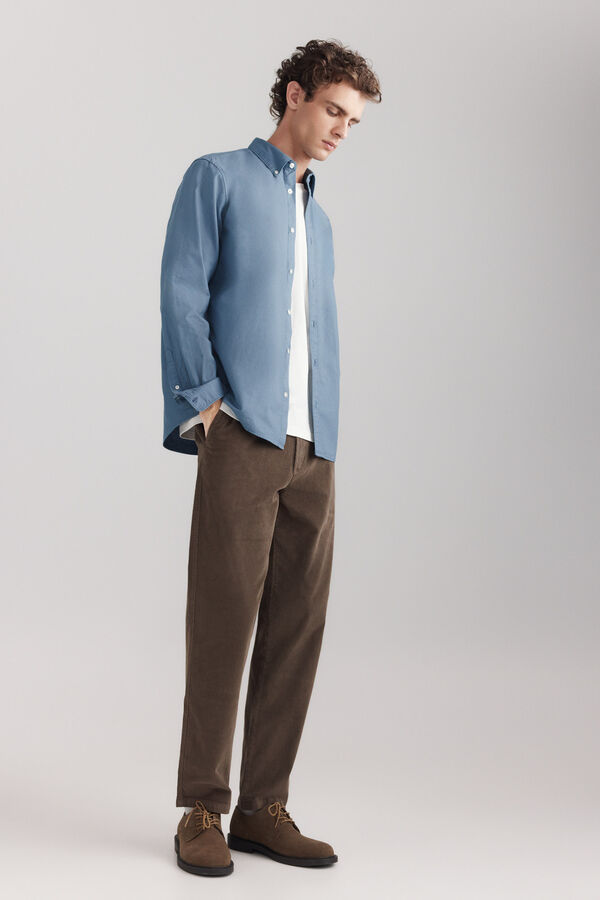 Springfield Pantal&oacute;n chino pana lavada comfort nude