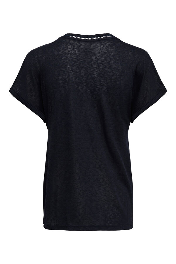 Only Kurzarm-T-Shirt Blau