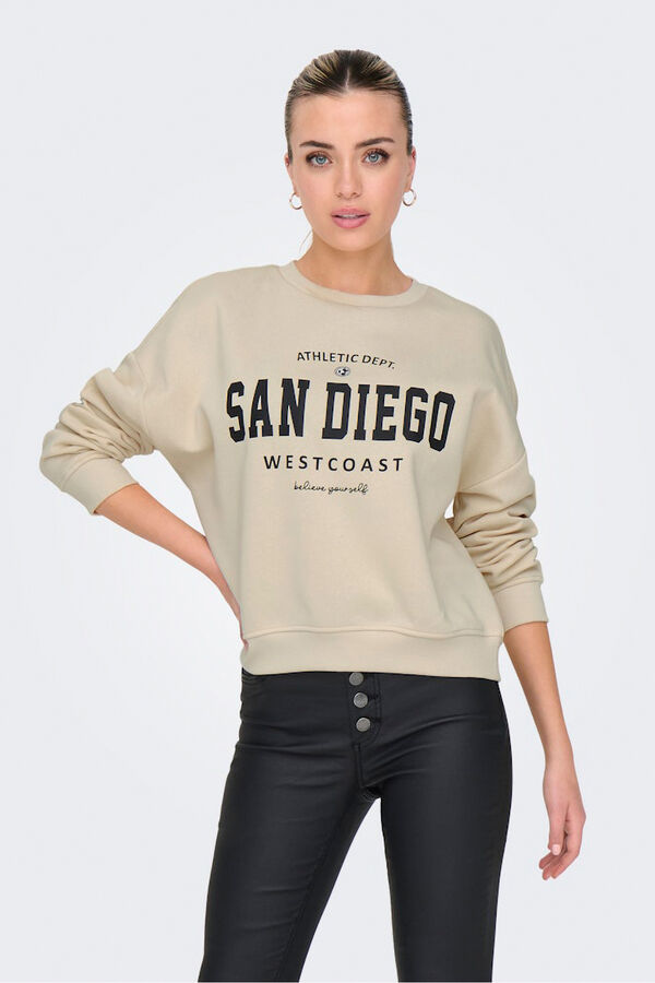 Only Round neck sweatshirt grey