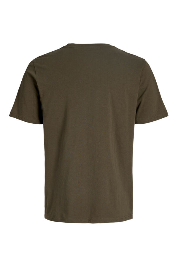 Jack & Jones Camiseta b&aacute;sica logo verde