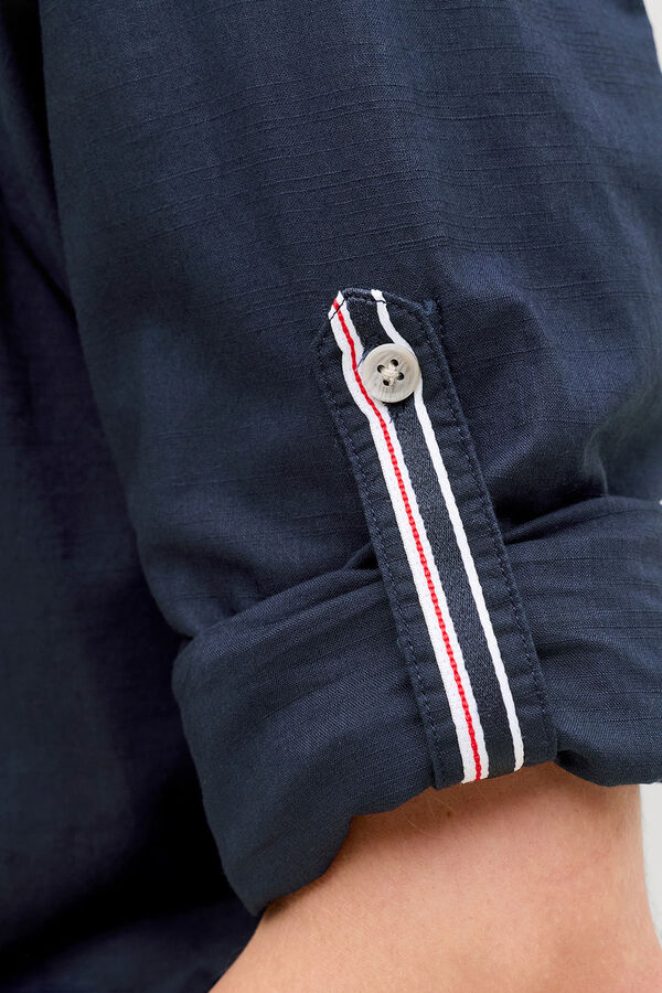 Jack & Jones Cotton long sleeve shirt blue