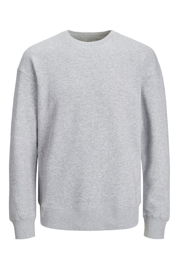 Springfield Sweatshirt liso de corte relaxado cinza