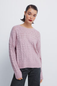 Springfield Lurex pointelle jumper