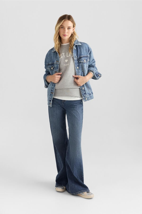 Springfield Printed sweatshirt grey