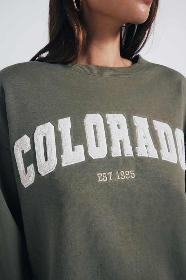 Springfield City graphic sweatshirt beige