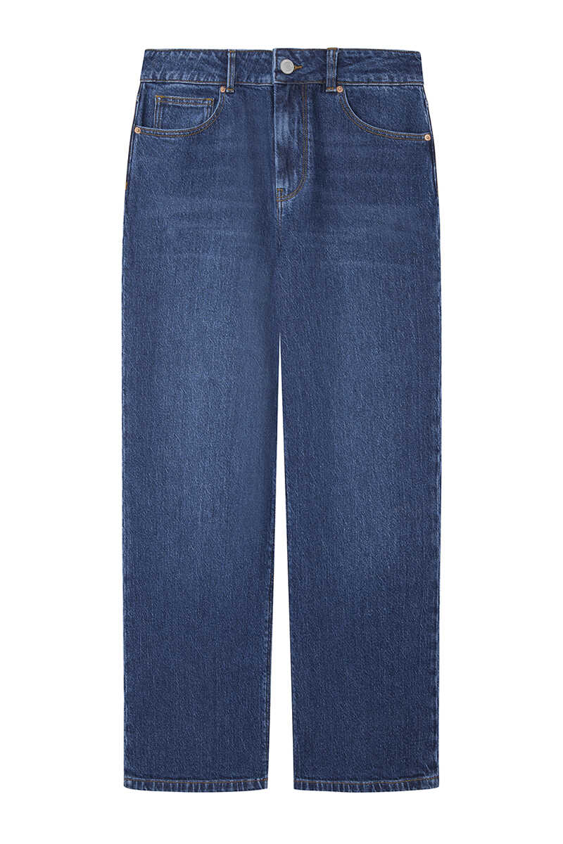 Springfield Sustainable wash culotte jeans blue
