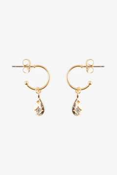Springfield Hoop and pendant earrings gold