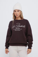 Springfield City embroidered graphic sweatshirt nude