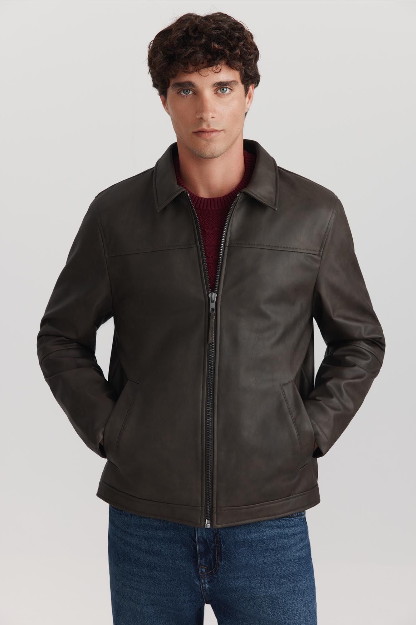Springfield Faux leather jacket
