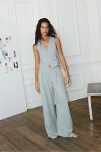 Springfield Pleated wide-leg trousers