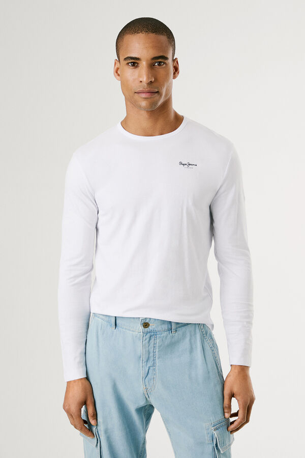 Pepe Jeans Camiseta manga larga blanco