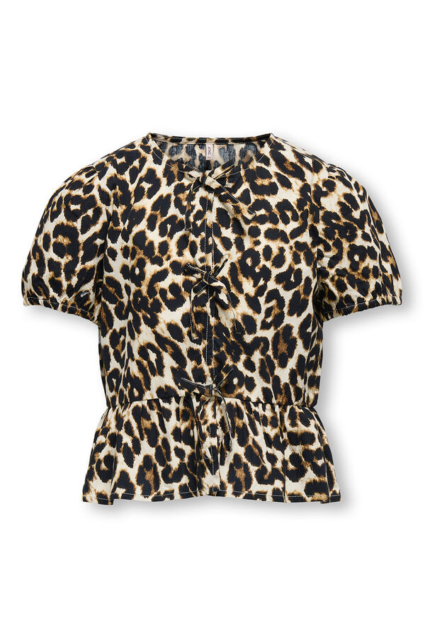 Only Girls Camisa de menina com la&ccedil;os preto