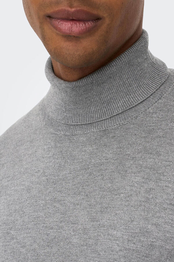 Springfield Polo neck jumper gray