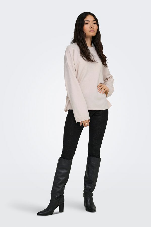 Only Round neck jumper grey