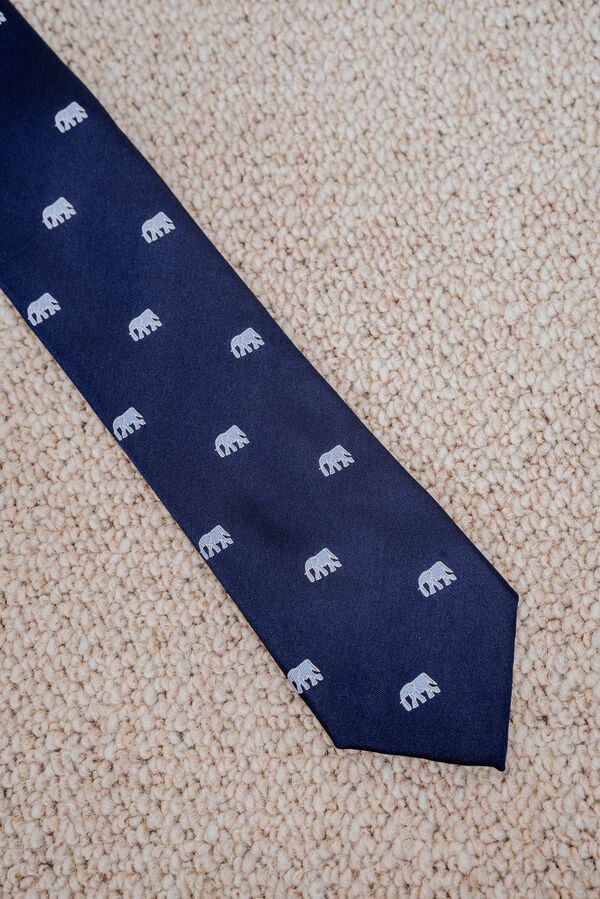 Celopman Tie Drawing Plava