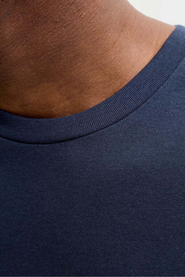 Jack & Jones PLUS Cotton short sleeve T-shirt blue