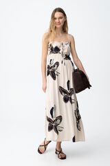 Tiffosi Vestido estampado bege