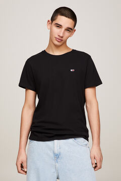 Springfield Camisetas masculinas Tommy Jeans preto