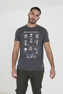 Brave Soul Camiseta de motociclista de manga curta