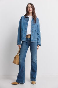 Springfield Mid-rise Low Flare jeans