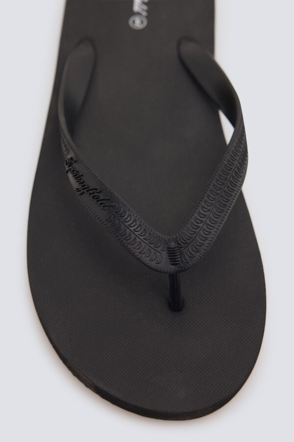 Springfield Toe post sandal black