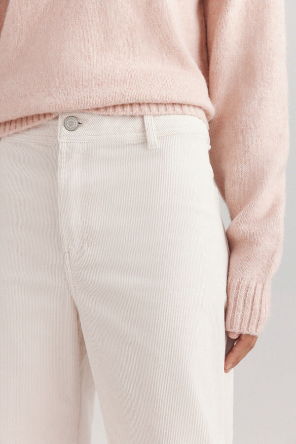 Springfield Cal&ccedil;a de bombazina wide leg bege