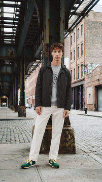 Springfield Relaxed fit straight leg trousers