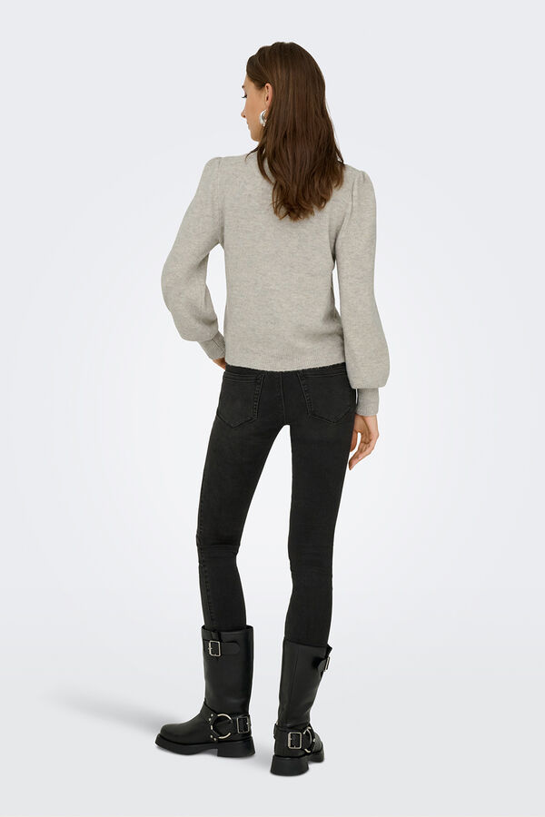 JDY High neck jumper grey