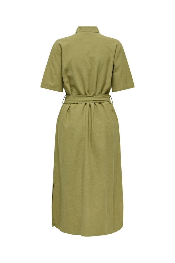 JDY Hemdblusen-Midikleid Gr&uuml;n