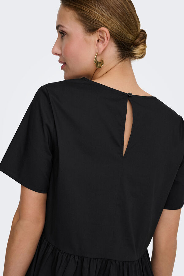 JDY Short flared dress black