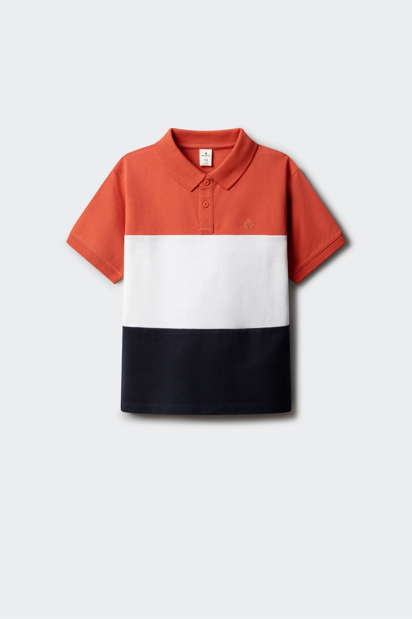 Springfield Kids Polo majica od oksford tkanine sa krojenim i &scaron;ivenim detaljima za dečake