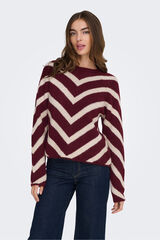 Only Camisola com estampado geométrica rosa