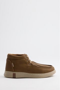 Springfield Brown wallabee ankle boot foncé