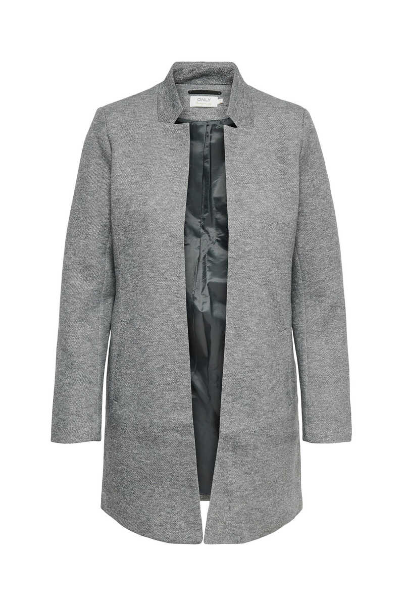 Springfield Woolen cloth coat with high collar grey
