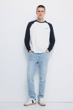 Springfield Cal&ccedil;a jeans slim fit com lavagem clara