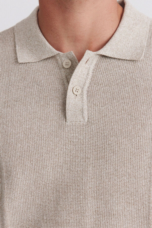 Springfield Basic structure polo shirt grey