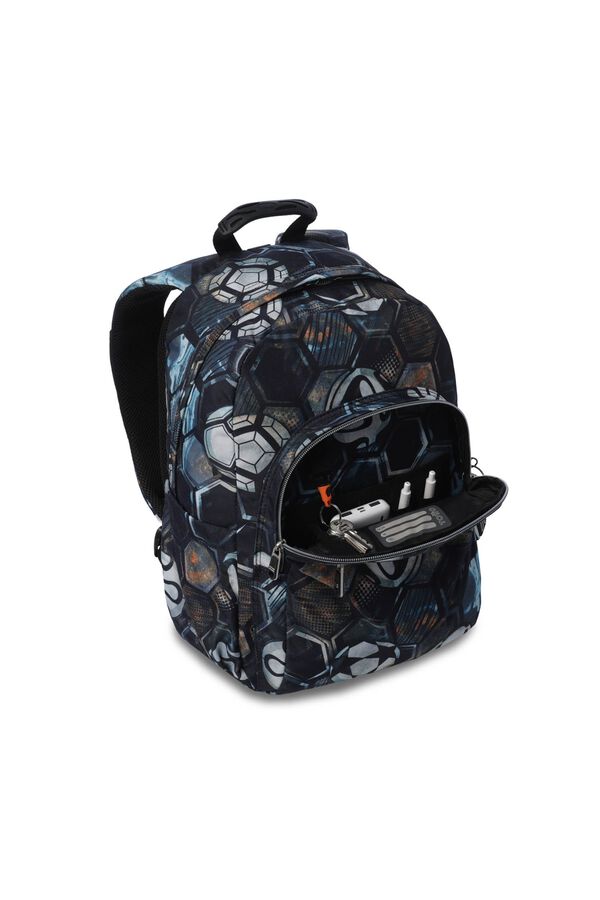 Totto Mochila Acuareles negro