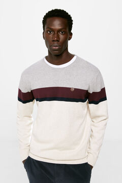 Springfield Placement stripes jumper grey