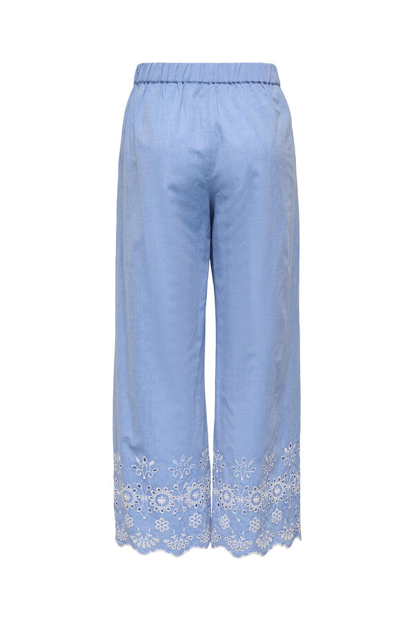 JDY Weite lange Hose Blau