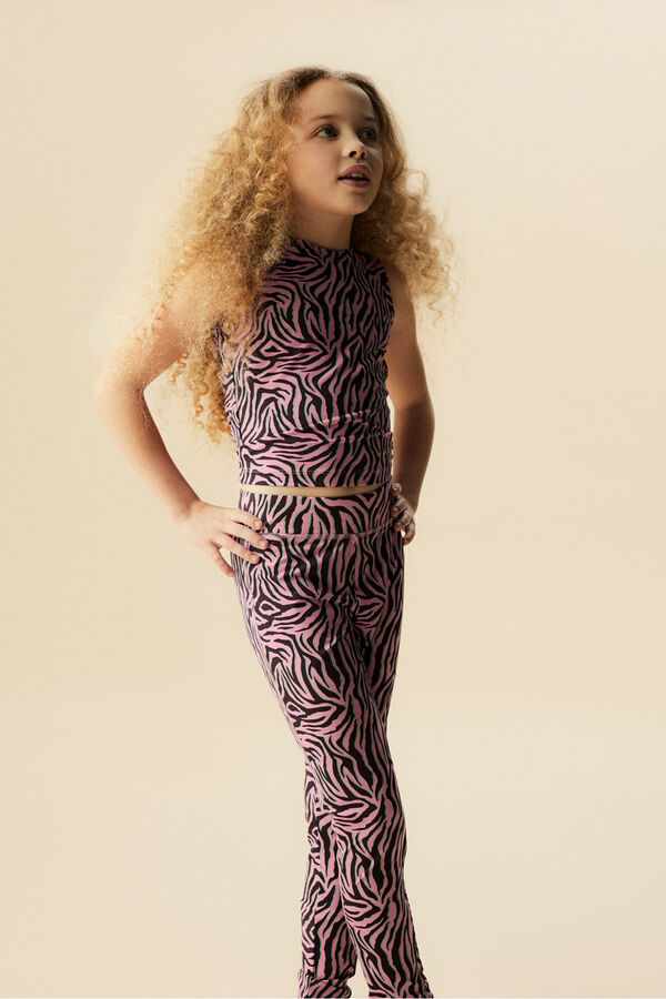 Name It Leggings de zebra rosa