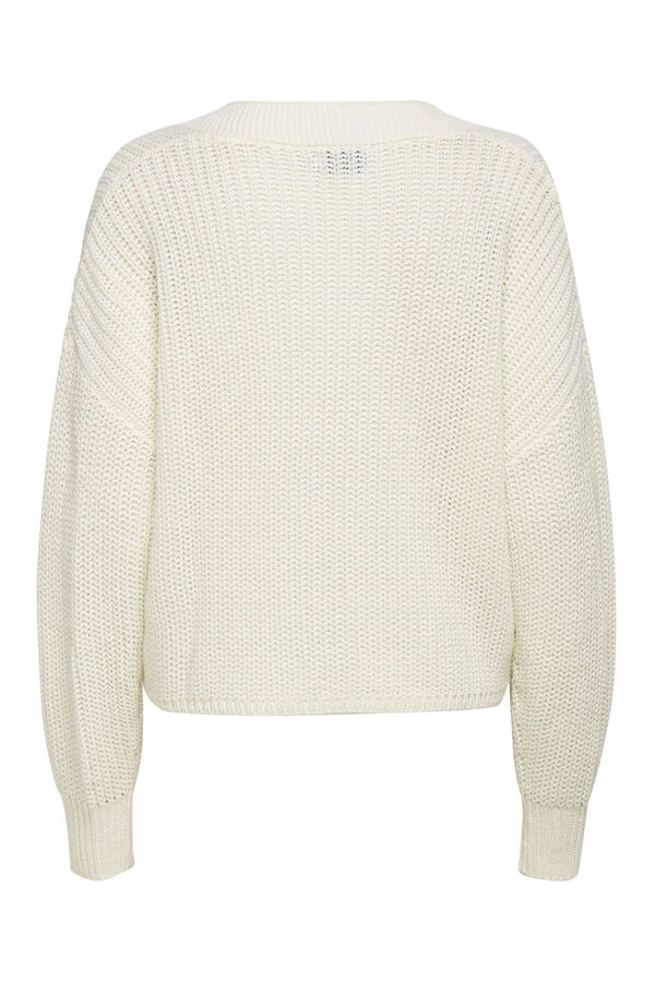 Only Cardigan button fastening white