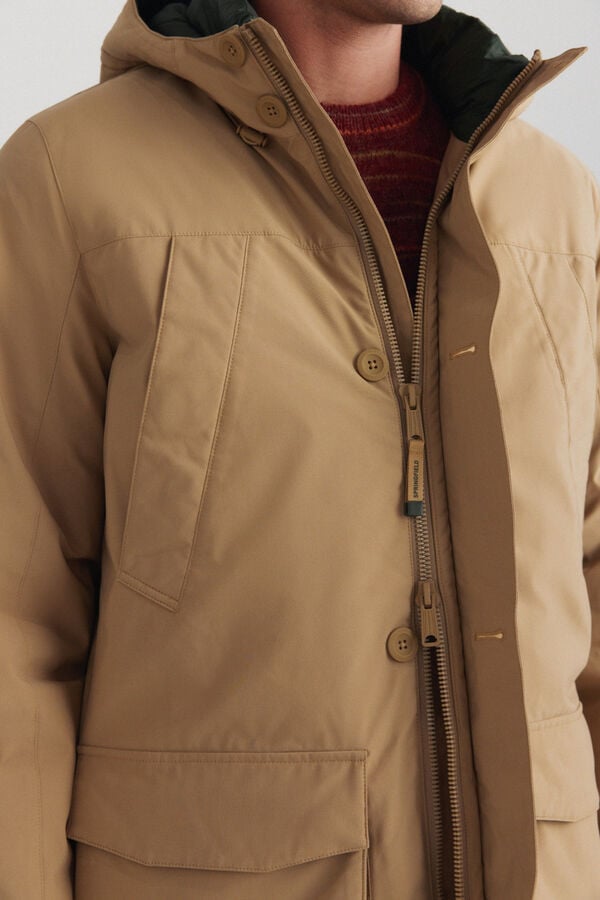 Springfield Parka matelass&eacute;e thermique camel