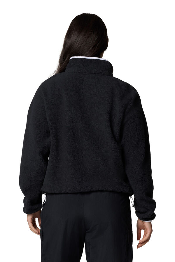 Columbia Casaco feminino Helvetia&trade; II com fecho m&eacute;dio Sherpa polar preto