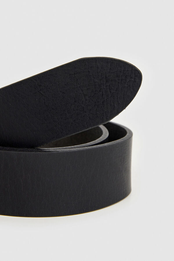 Pepe Jeans Cintur&oacute;n piel hebilla negro