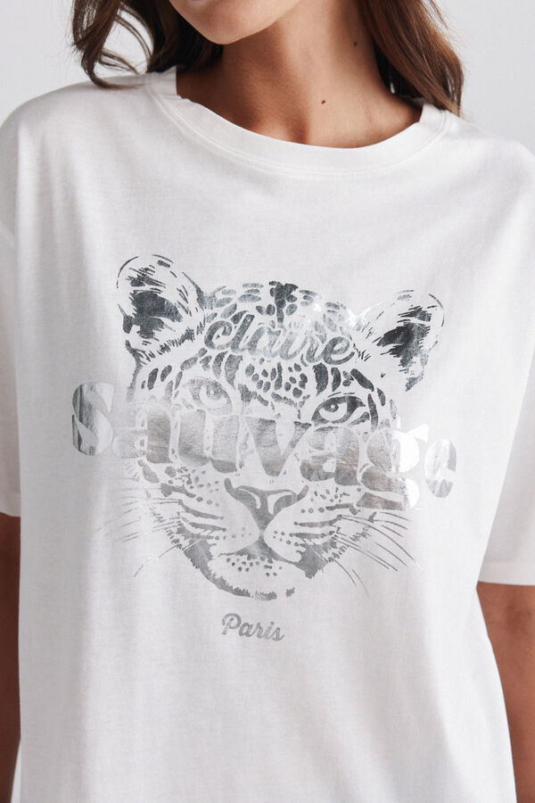 Springfield Short sleeve graphic T-shirt printed